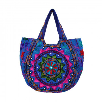 The Living Craft Ethnic Kutch Women's BAG with RABARI Embroidery Multicolor TLCBG0316