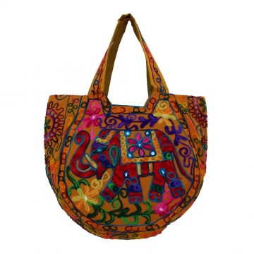 The Living Craft Ethnic Kutch Women's BAG with RABARI Embroidery Multicolor TLCBG0311