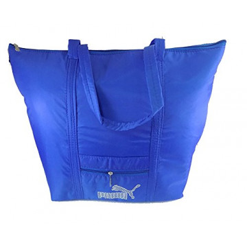 Brown Leaf Blue Leather 236Cms Soft Sided Luggage Bag