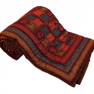 Jaipuri Print Cotton Double Bed Quilt 