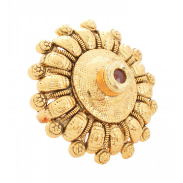SPE Indian Ethnics Golden Ring for Women - Free Size (R-06)