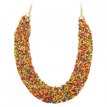 Archiecs Creations Alloy Multicolor Beads Strand Necklace for Women