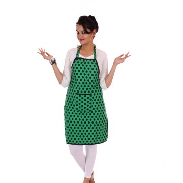 Switchon Branded Waterproof Green Cotton Apron
