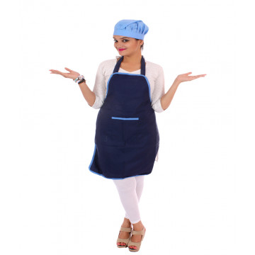 Switchon Polyester Waterproof Free Size Apron With Cap