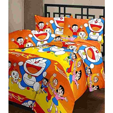 CrazeVilla Doremon Cartoon Printed single bed reverssible AC blanket/Dohar for Kids