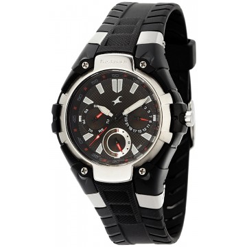 Fastrack Nc9335Pp02 Black Analog Watch