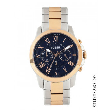 Fossil FS5024I Men Navy Dial Chronograph Watch