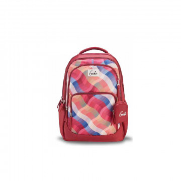 Genie Plaids Pink 36L Backpack For Girls