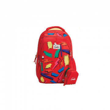 Genie Sketchup Red 19L Backpack For Kids