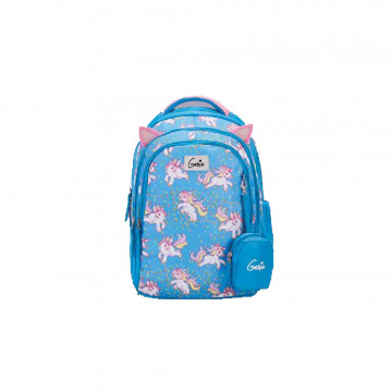 Genie Unicorn Blue 19L Backpack For Kids