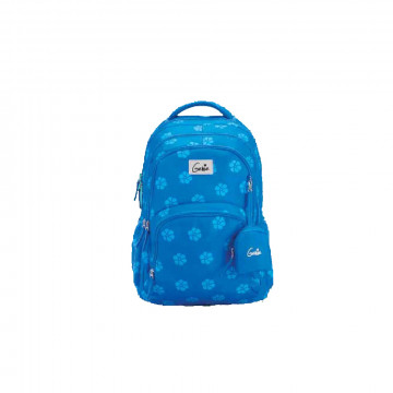 Genie Velventeen Blue 27L Backpack For Kids