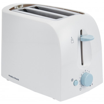 Morphy Richards AT-201 2-Slice 650-Watt Pop-Up Toaster White