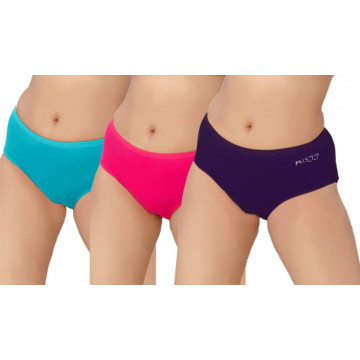 Pusyy Bigydiky-Combo-Nmb Women's Hipster Multicolor Panty  (Pack of 3)
