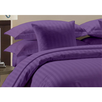 Egyptian Cotton Beddings Bed Sheet With Pillow Covers - Purple 