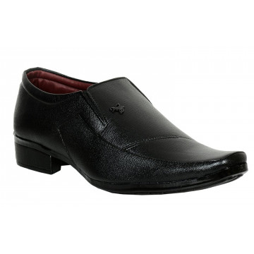 RUDOSE Men's Patent Leather Formal Shoes