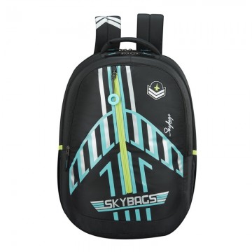 SKYBAGS ASTRO 03 AIRPLANE THEME BLACK 32L SCHOOL BACKPACK