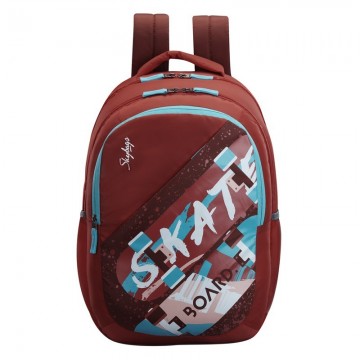 SKYBAGS ASTRO PLUS 01 RED 34L SKATE THEME SCHOOL BACKPACK