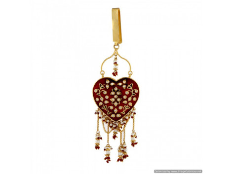 Vatika High Quality True (Pakka) Meenakari Heart Shape Waist Key Chain (Satka) 11
