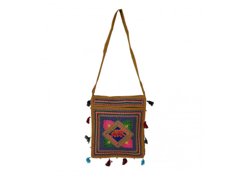 The Living Craft ETHNIC EMBROIDERED WOMEN's SLING BAG Multicolor TLCBG0238