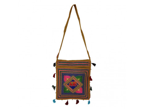 The Living Craft ETHNIC EMBROIDERED WOMEN's SLING BAG Multicolor TLCBG0239