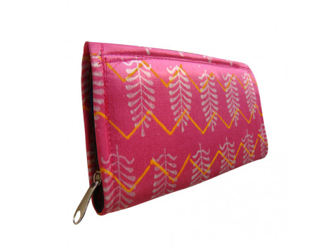 The Living Craft Printed Satin Envelope Clutch