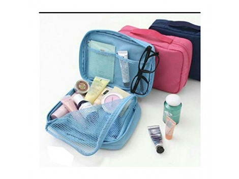 Brown Leaf Multipurpose Travel Cosmetic Makeup Toiletry Case Wash Organizer Storage Pouch Hanging Bag - Orange