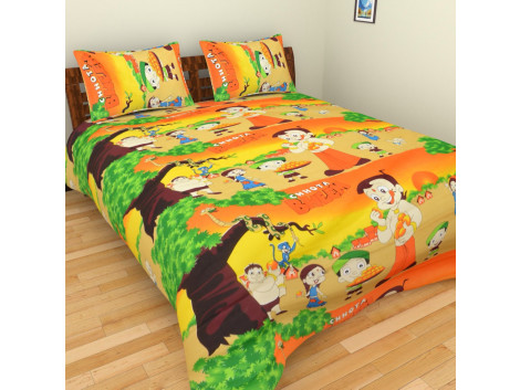 Cartoon Cotton Double Bed Bedsheets