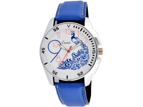 Excel Bluepeacock Analog Watch - For Men