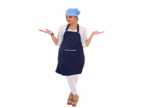 Switchon Polyester Waterproof Free Size Apron With Cap