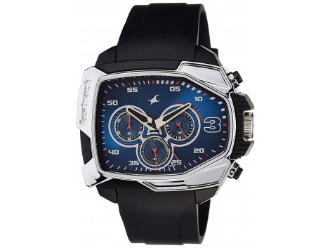 Fastrack 38005PP02 Chronograph Blue Dial Men Watch