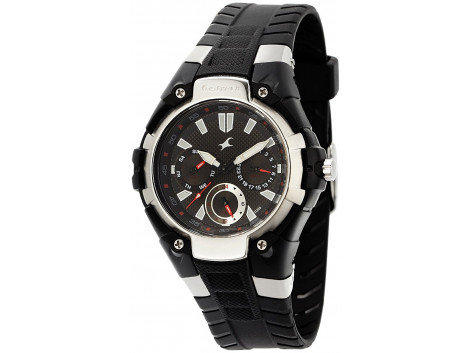 Fastrack Nc9335Pp02 Black Analog Watch