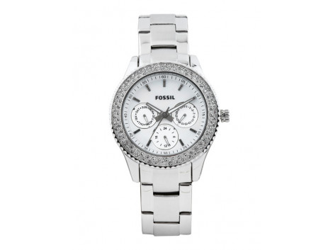 Fossil ES2860I Women White Dial Chronograph Watch