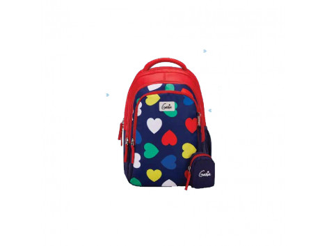 Genie Hearts Red 19L Backpack For Kids