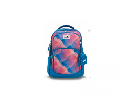 Genie Plaids Blue 36L Backpack For Girls