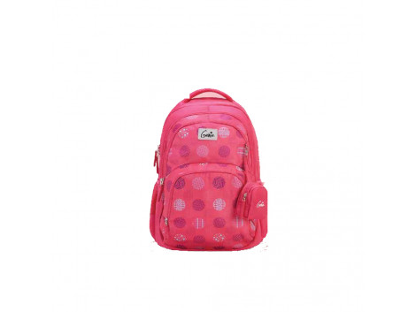 Genie Polka Polka Pink 27L Backpack For Girls