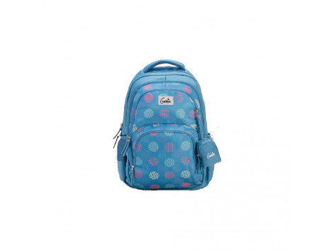 Genie Polka Polka Blue 36L Backpack For Girls