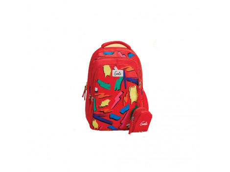 Genie Sketchup Red 19L Backpack For Kids