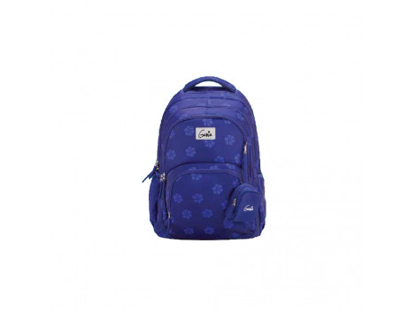 Genie Velventeen Purple 27L Backpack For Kids