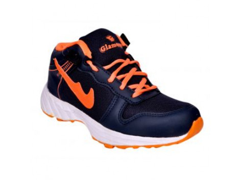 Glamour Blue Orange Sports Shoes (ART-4041)