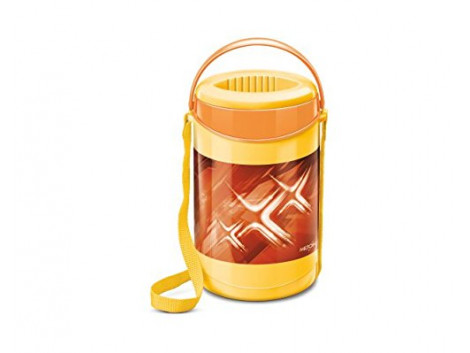 Milton Lunch Box for Office Econa Delux 3 Container Hot (Yellow)