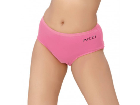 Pusyy Bigydiky Women's Hipster Pink Panty  (Pack of 1)