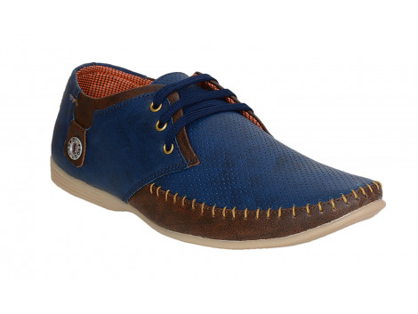 RUDOSE Men's BLUE & BROWN Casual Shoes