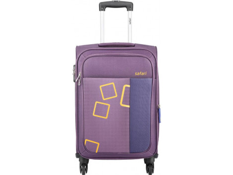 Safari Tetra Expandable Check-in Luggage 23 inch Purple