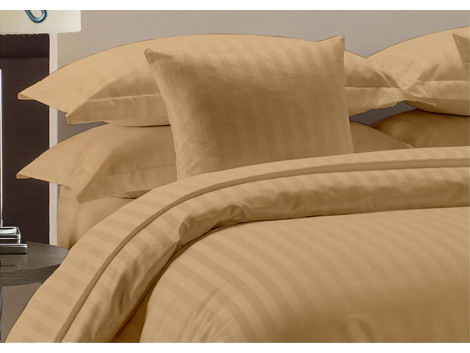 Egyptian Cotton Beddings Bed Sheet With Pillow Covers - Taupe 