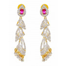 SPE Indian Ethnics Silver Brass Dangle & Drop Earrings for Women (E-04)