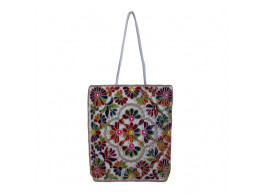 The Living Craft Wollen Embroidery Women's TOTE Multicolor TLCBG0284