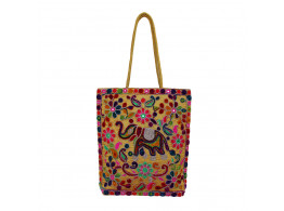 The Living Craft Wollen Embroidery Women's TOTE Multicolor TLCBG0286