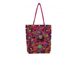 The Living Craft Wollen Embroidery Women's TOTE Multicolor TLCBG0283