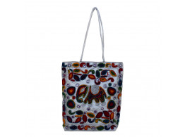 The Living Craft Wollen Embroidery Women's TOTE Multicolor TLCBG0281