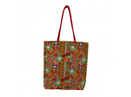 The Living Craft Gamthi Embroidered Women's TOTE Multicolor TLCBG0309